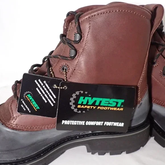 HYTEST Men's 11W work boots NWT/Steel toe/6 WPF shell/K13772/Brown lace up.